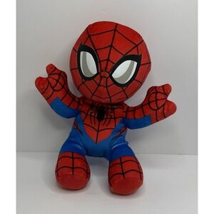 TY Spiderman Plush 8.5" Red /Blue‎ Soft Body The Beanie Collection MARVEL plush
